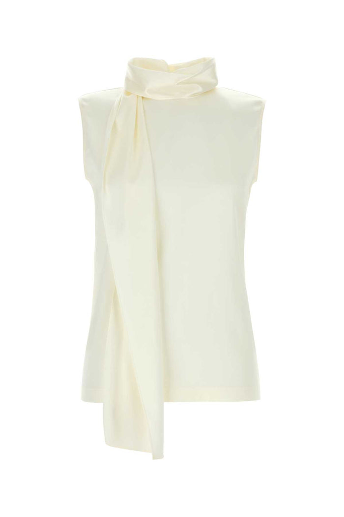 871259v6kr0 9000 White Exterior: Silk Elastane Maglie