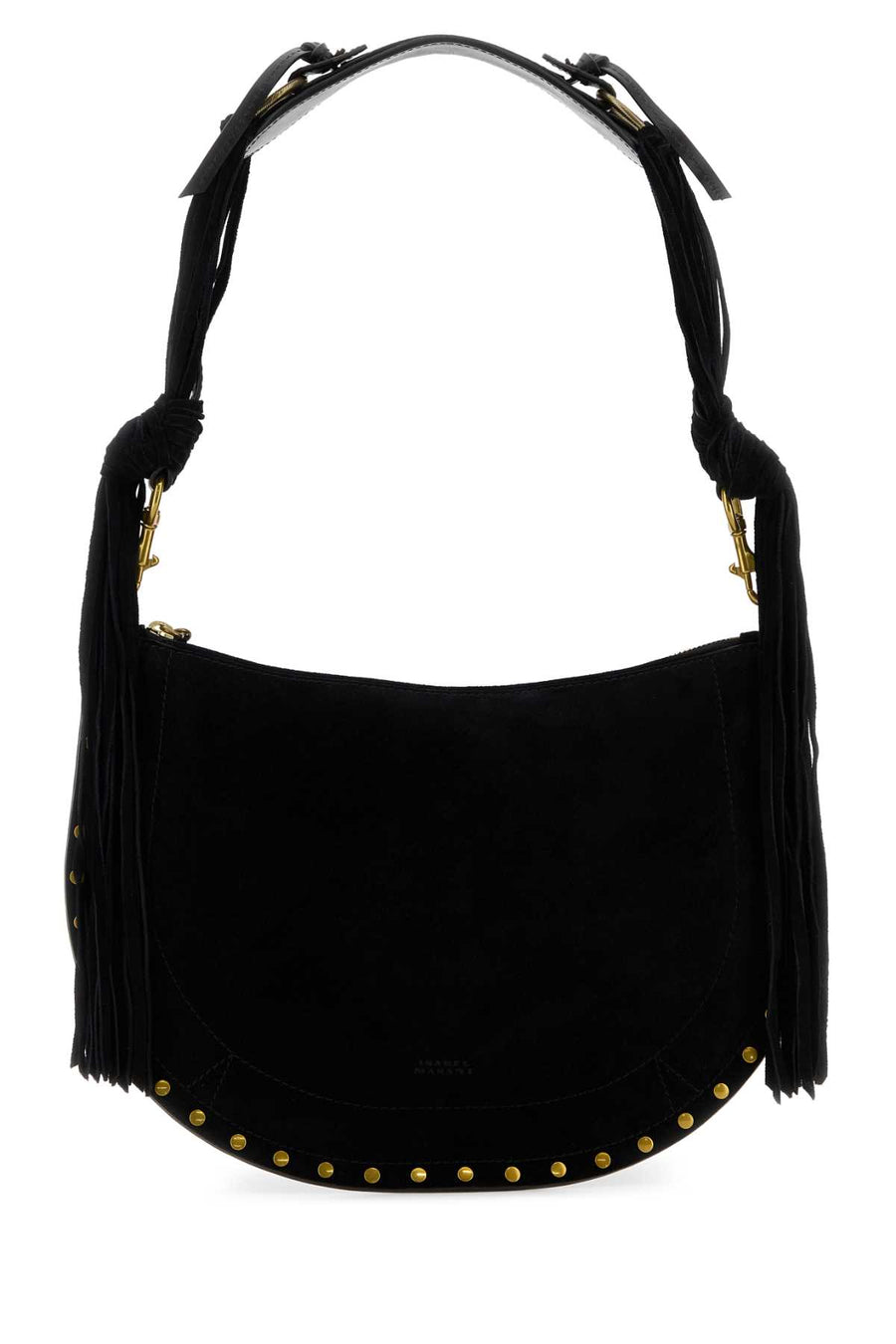 Isabel Marant Soft Exterior: 100% Calf. Lining: 100% Fabric. Finishing: Antiqued golden metal shoulder bag in black