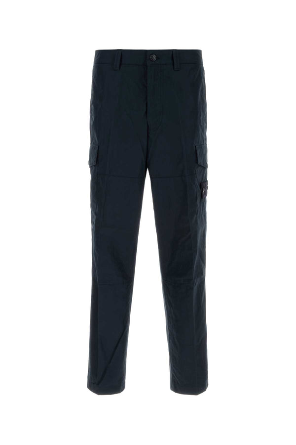 Stone Island 100% Cotton cargo pants in navy