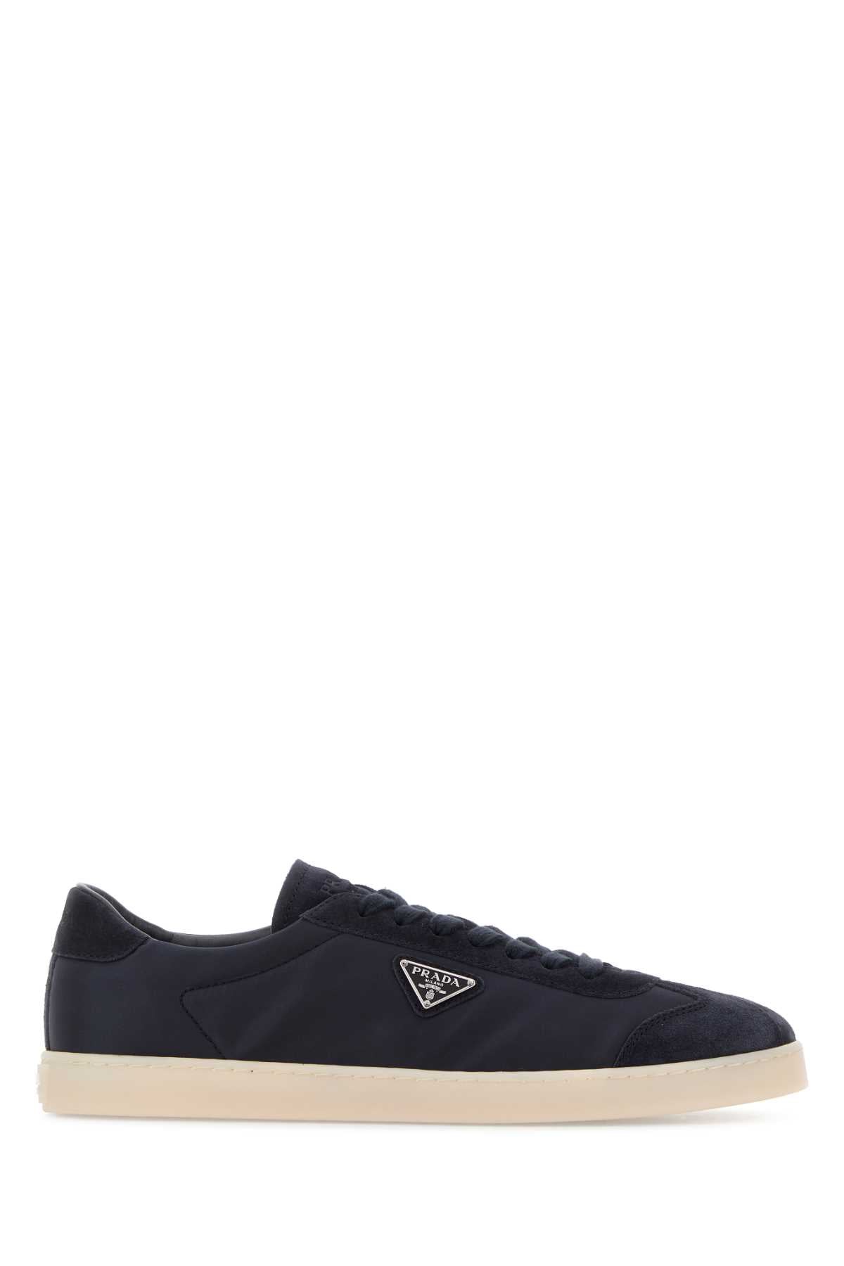 Blu Poliammidericiclata-vitello Sneaker