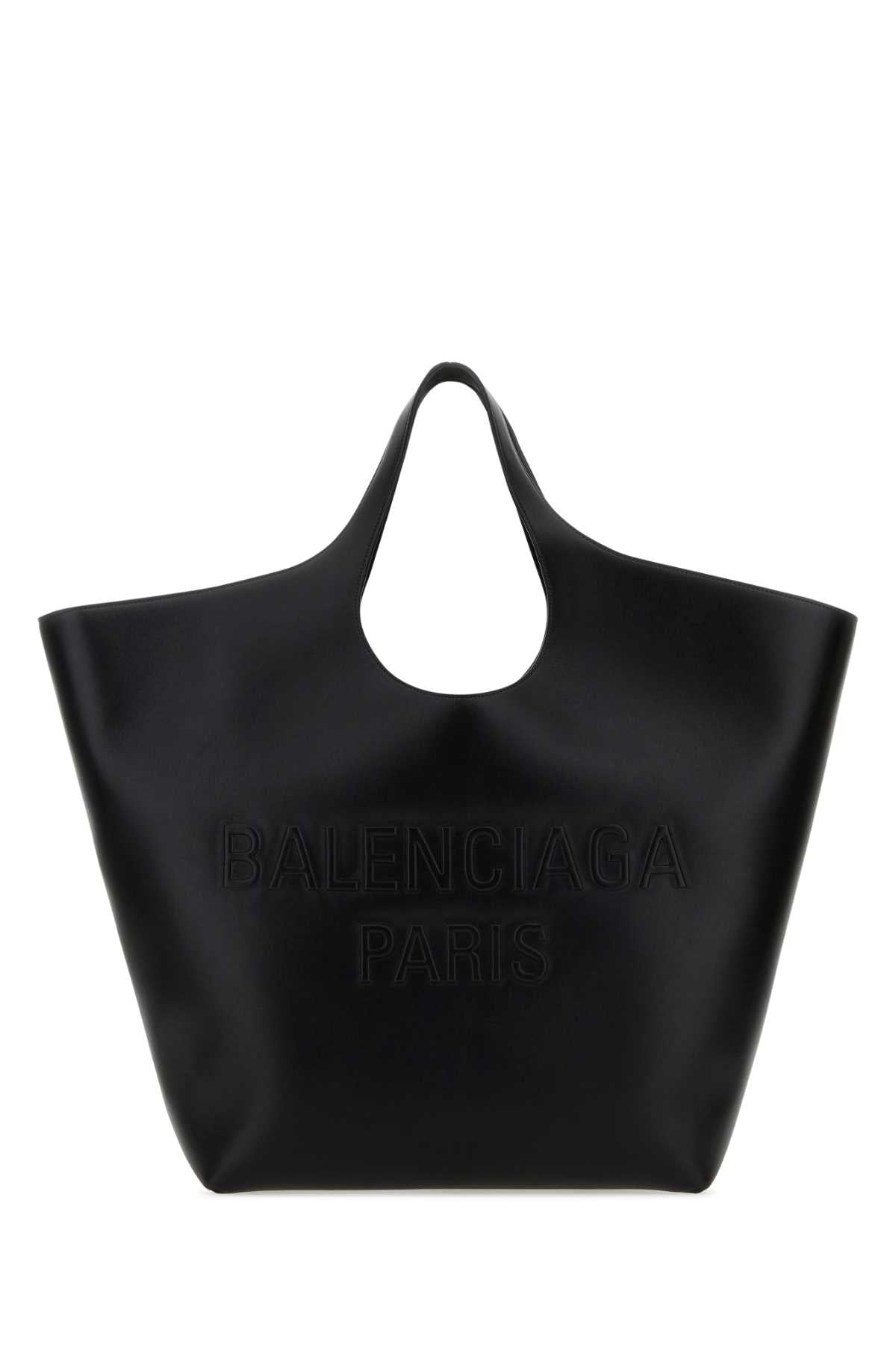Black Leather Large Mary-Kate Shopping Bag 1000 Borse A Mano