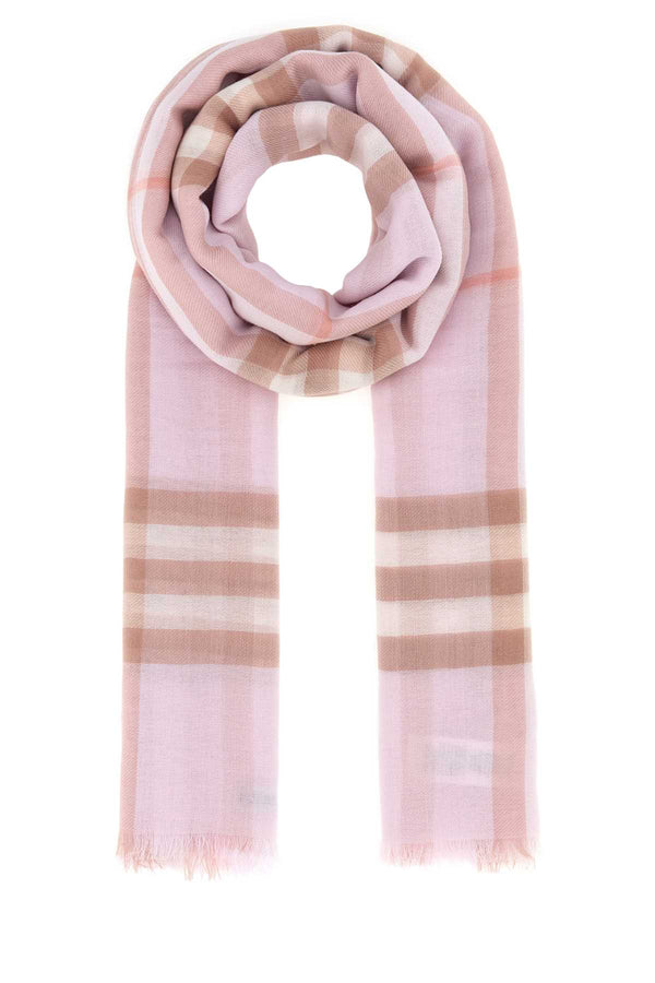 Burberry Giant 100% Wool scarf in pink