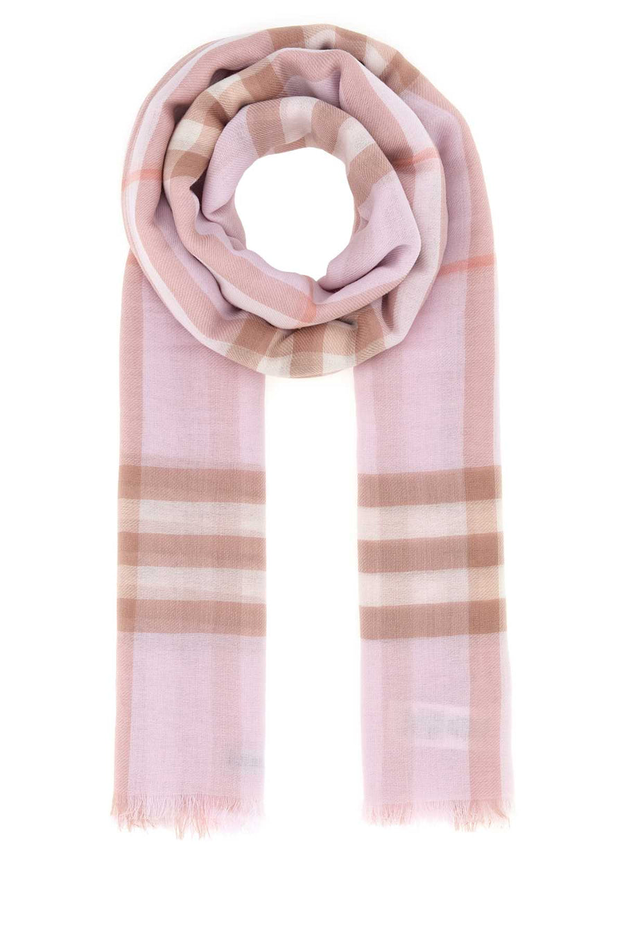 Burberry Giant 100% Wool scarf in pink