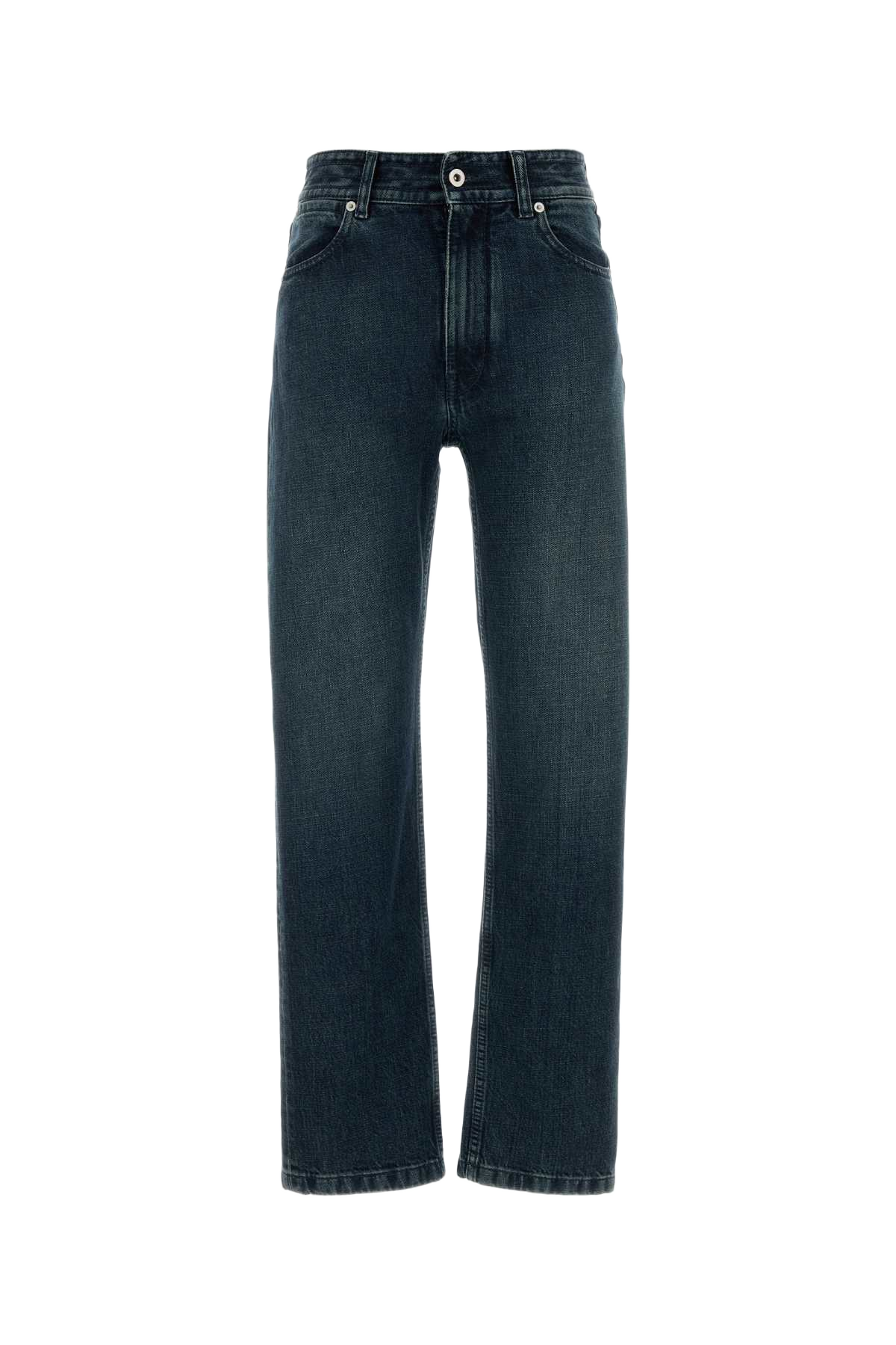 Denim Jeans Petrolblue Exterior: Cotton