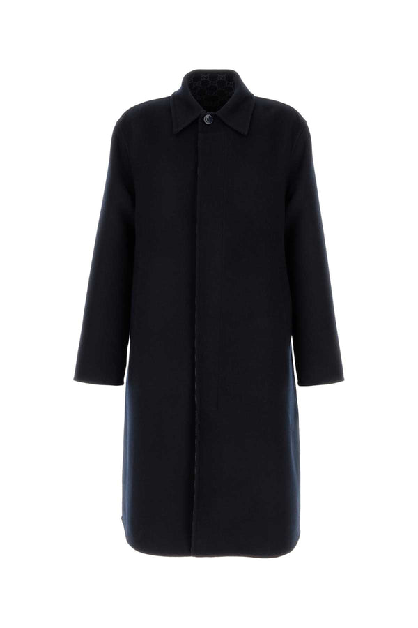 Gucci Wool mix coat in navy