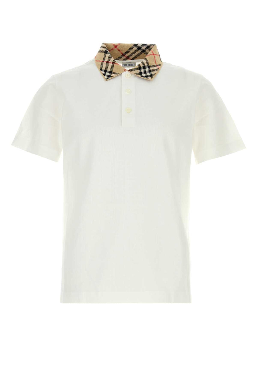 Burberry 100% Cotton polo shirt in white