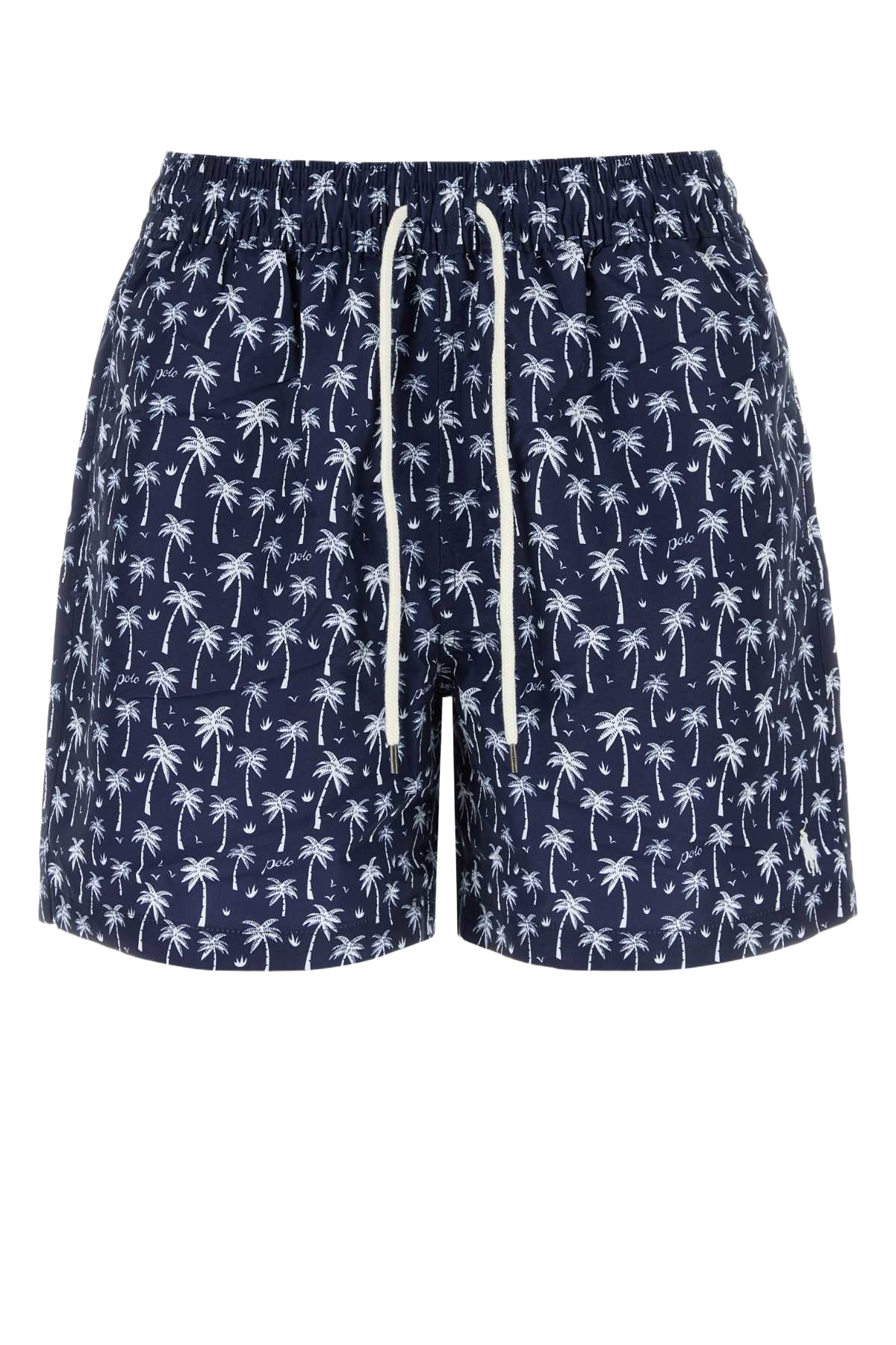 Printed Polyester Swimming Shorts Bluepolopalms Costumi Da Bagno