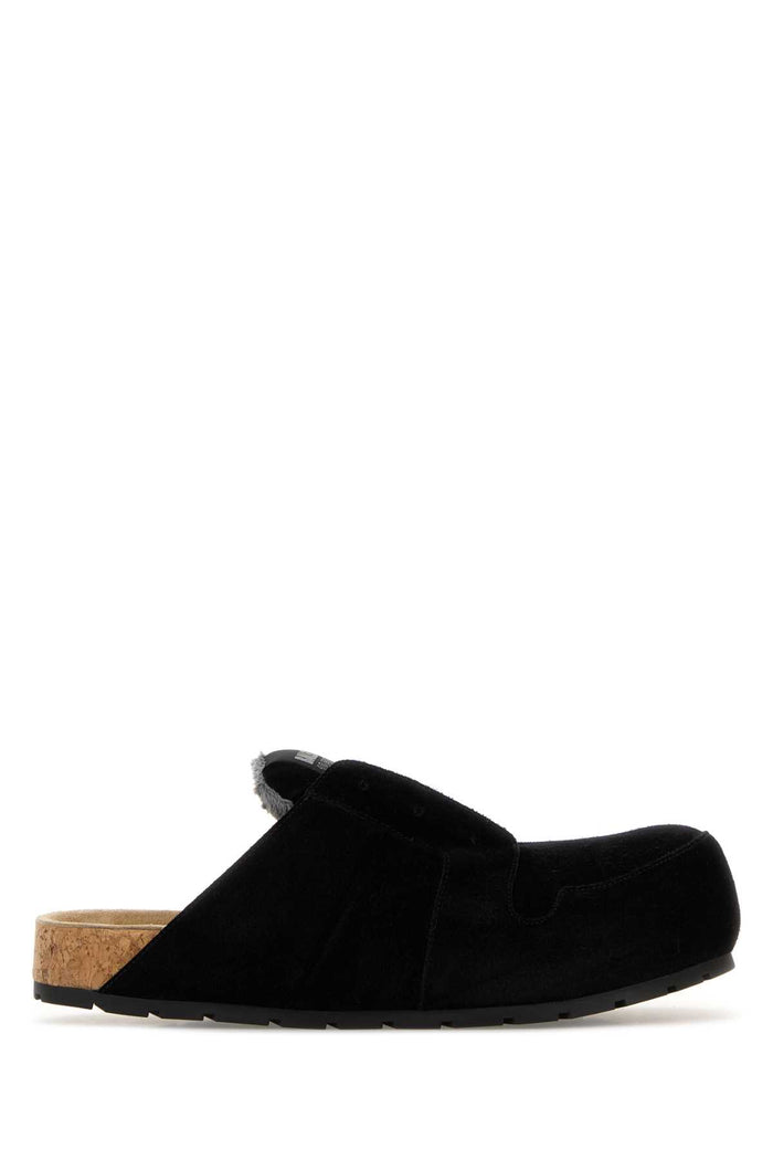 Black Suede Dumbo Slippers