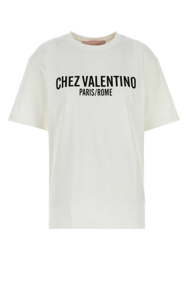 Valentino Garavani Pattern Exterior: 100% Cotton t-shirt in white