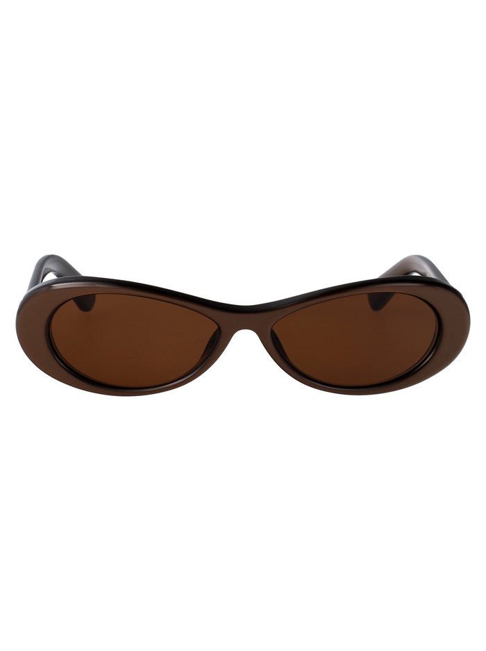 Nuvola Metallic Brown/ Gold/ Brown Acetate Sunglasses