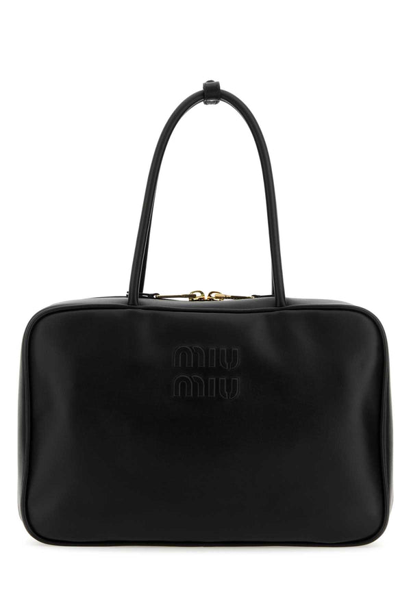 Miu Miu 100% Vitello top handle bag in black