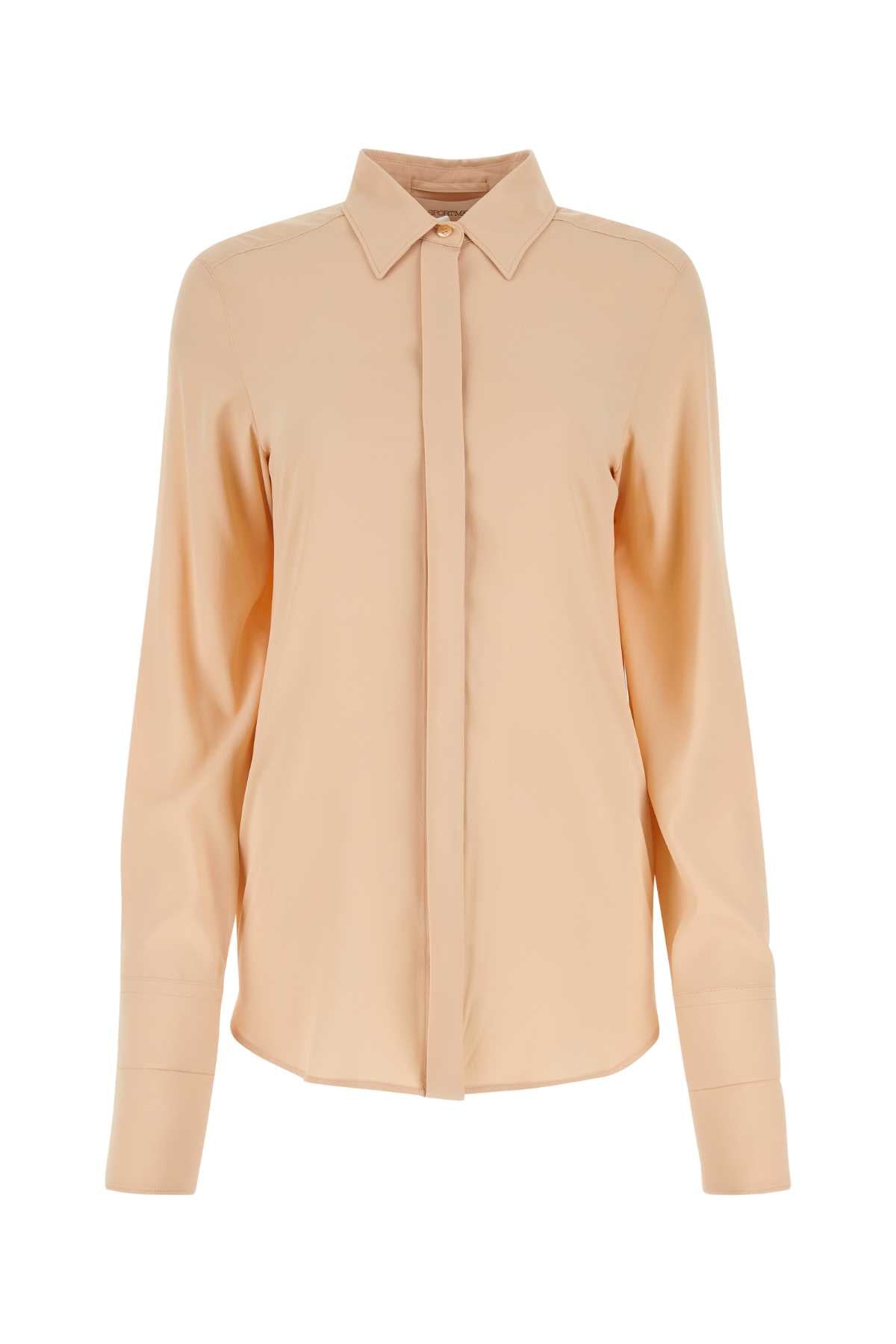 Pastel Pink Stretch Crepe Yen Shirt Cipria Camicie