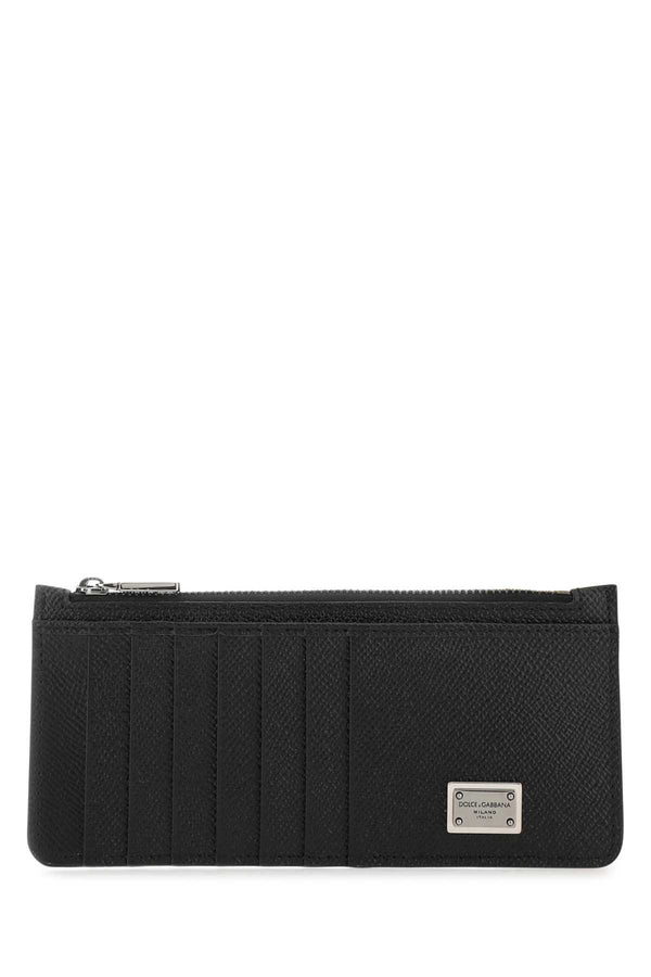 Dolce & Gabbana 100% Calf card case in black