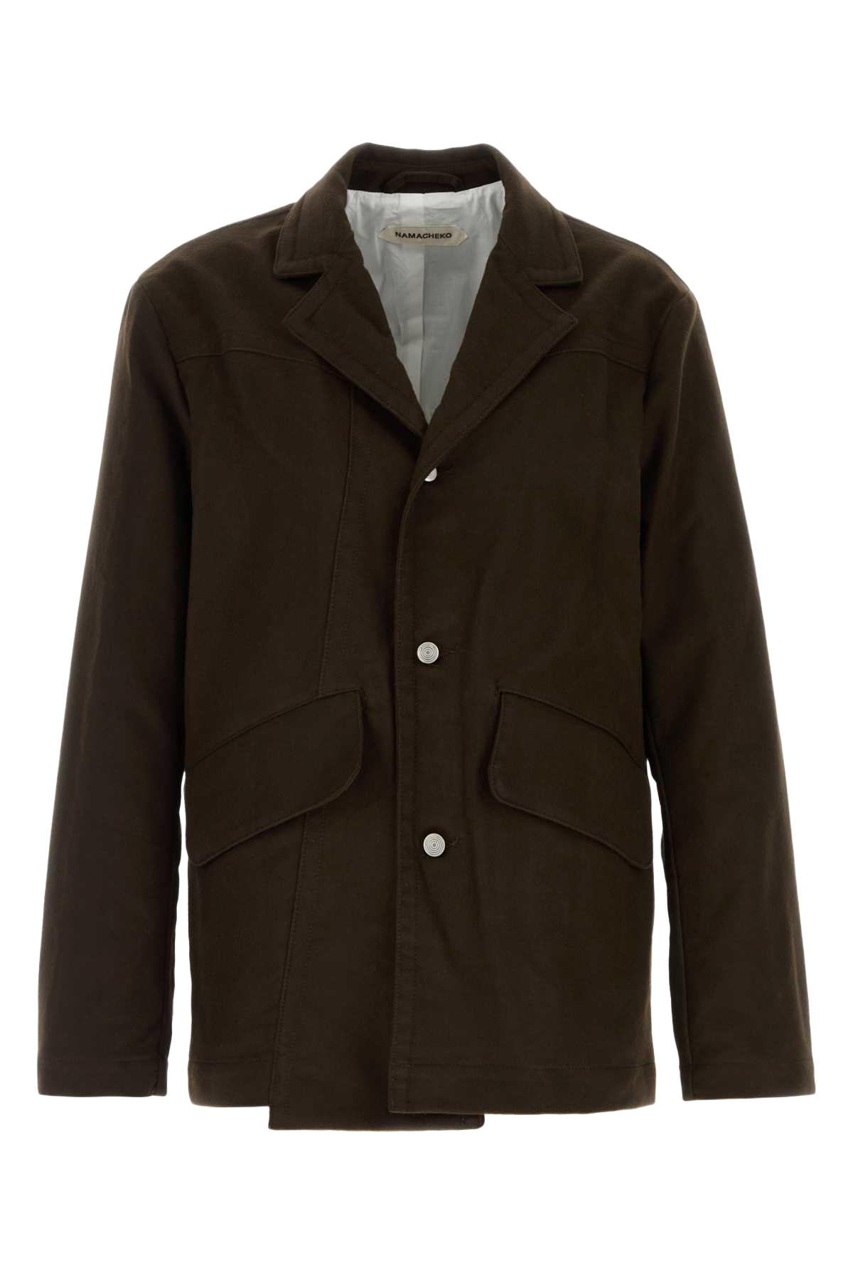 Brown Cotton Moleskin Blazer Giacche E Gilet