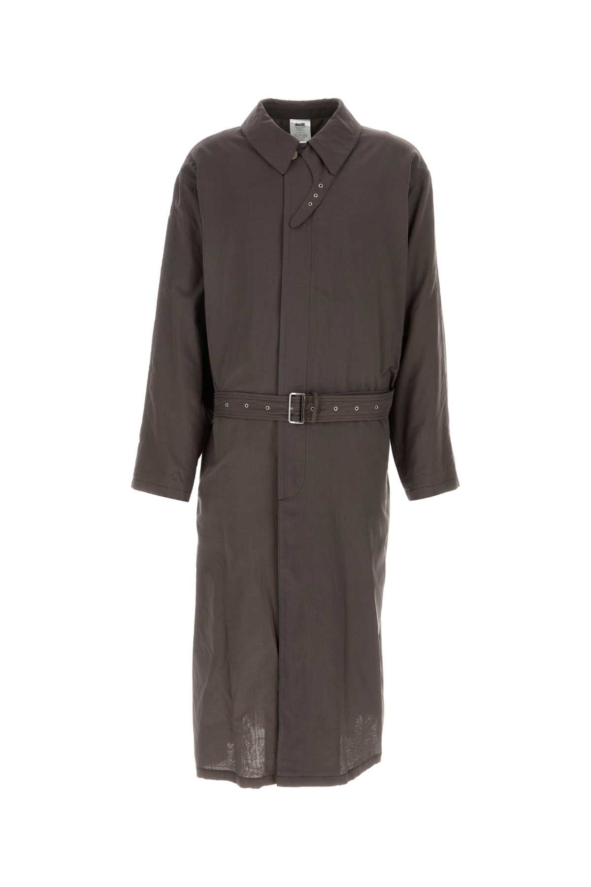 Chocolate Cotton La Sapienza Trench Coat Taupe