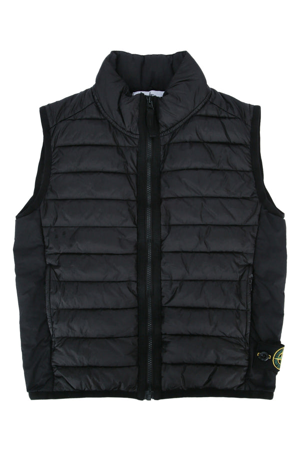 Stone Island Kids Exterior: 100% polyamide | Lining: 100% polyamide | Coating: 100% polyurethane vest in black