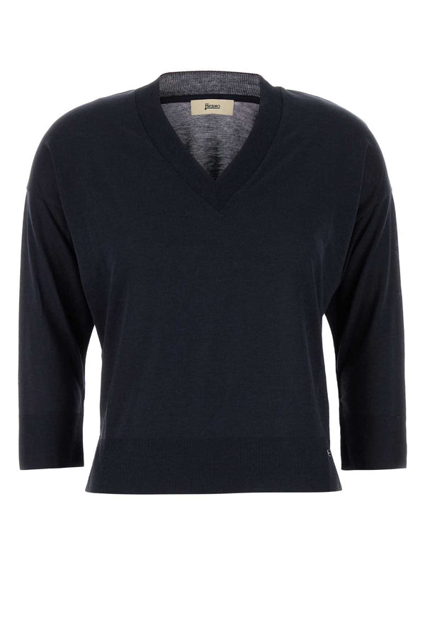 Herno 67% Lyocell t-shirt in navy