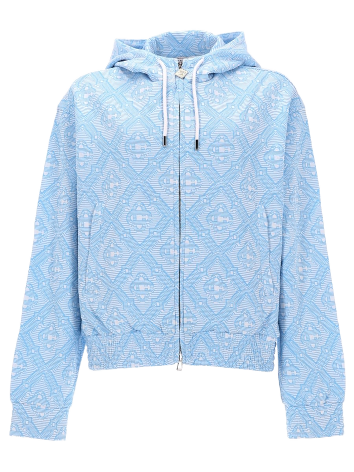 Jacquard Sweatshirt Azure Main: Cotton Sweatshirts