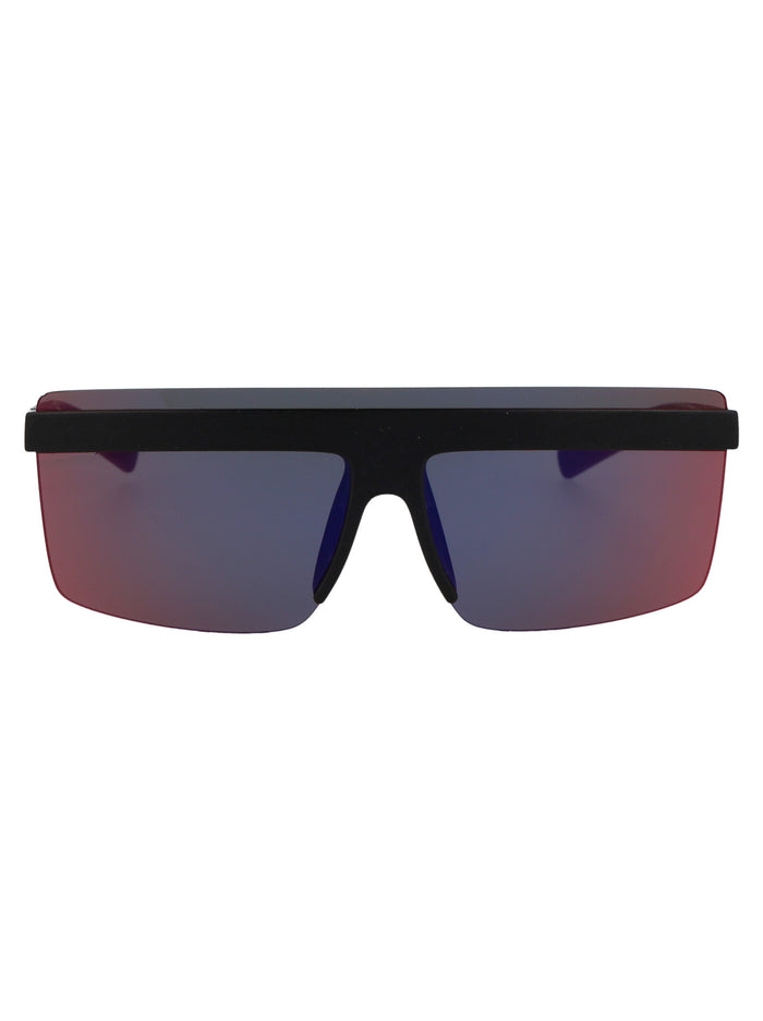 Mmcircle002 301 Md1 Pitch Black | Ir/f Shield Acetate Sunglasses