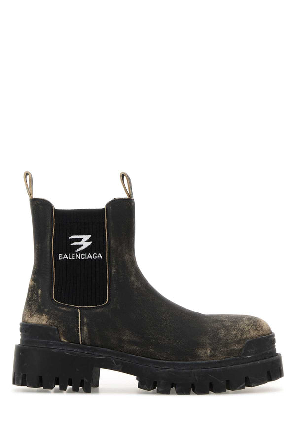 Balenciaga Chelsea Bull suede 90% chelsea boot in black