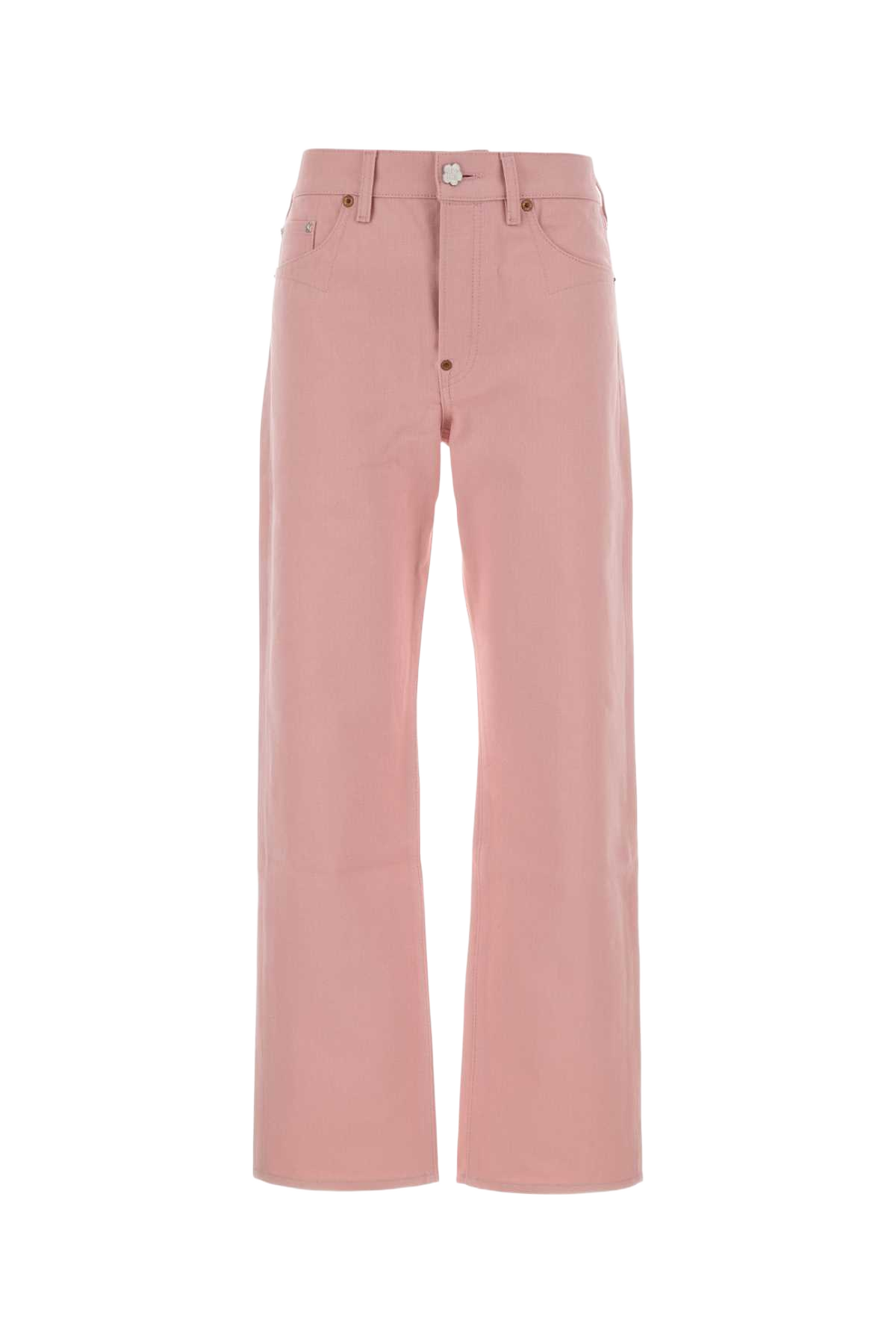 Pink Denim Jeans Flamingopink Exterior: Cotton