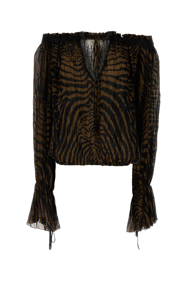 Blumarine 100% Viscose sweater in brown