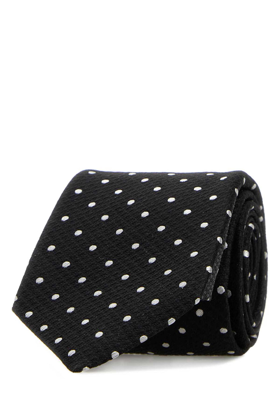 Tom Ford 100% Silk Mulberry (outer) necktie in black