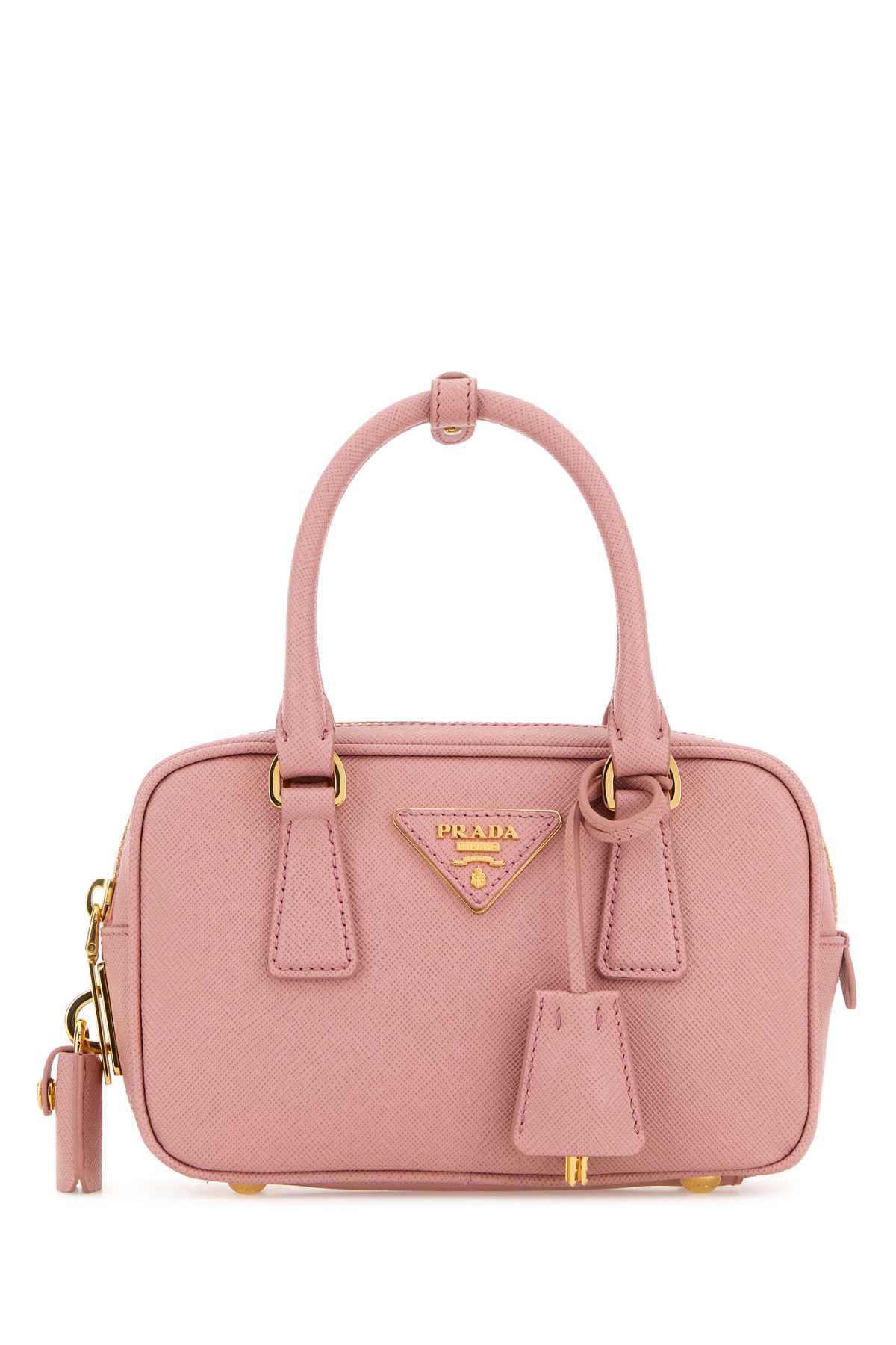 Pink Leather Handbag Pesco Borse A Mano