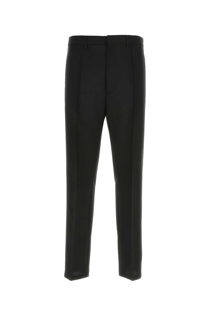 Black Mohair Blend Pant Wmwo Pantaloni