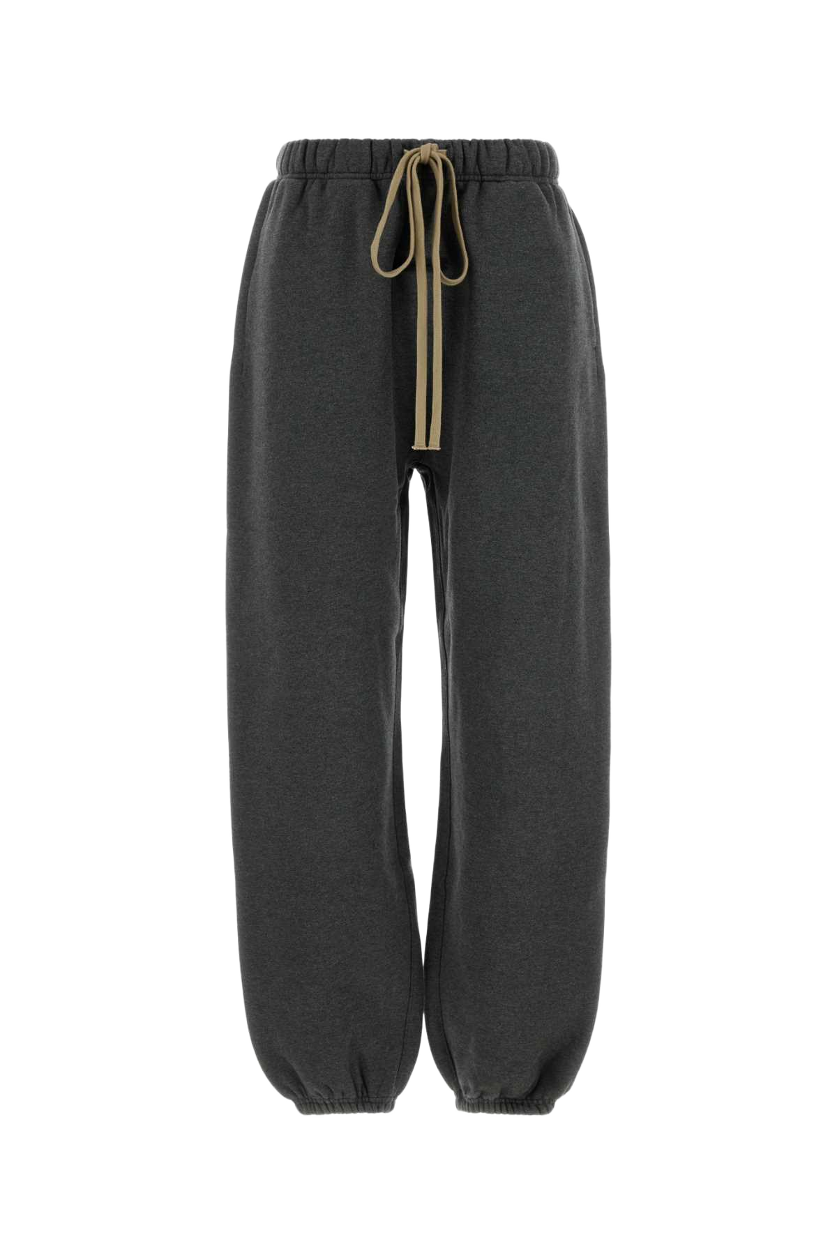 Charcoal Cotton Blend Joggers Charcoalheather Exterior: Polyester Pantaloni