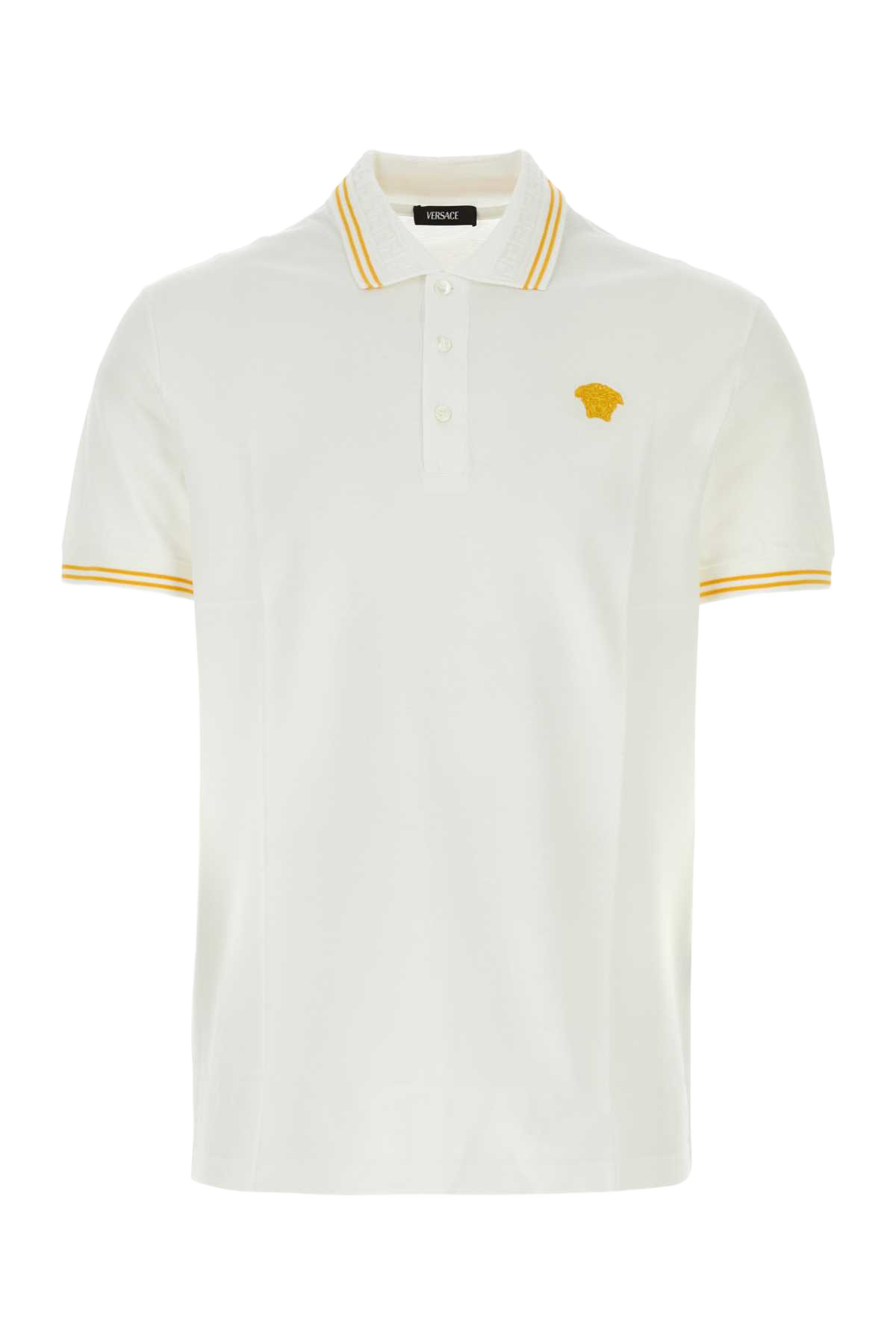 White Piquet Polo Shirt Opticalwhite