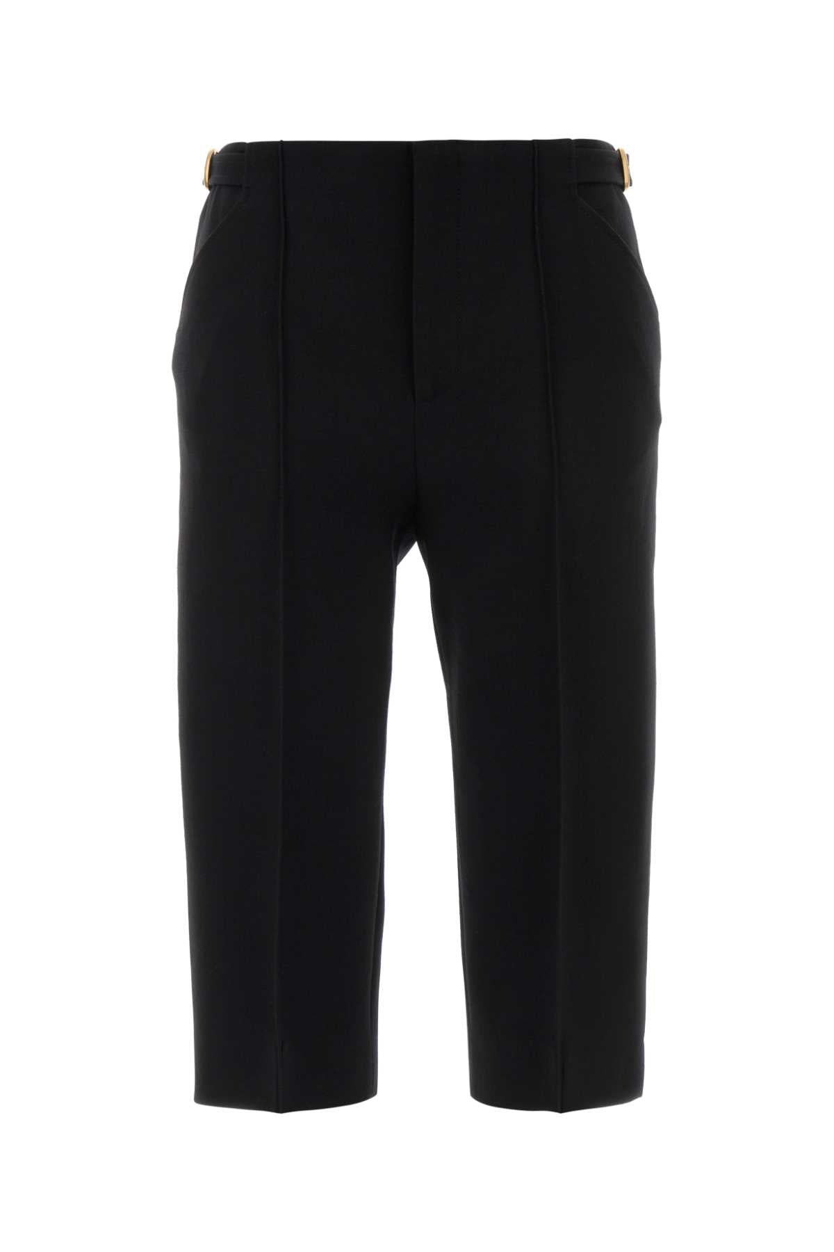 Black Exterior: Virgin Wool Pantaloni