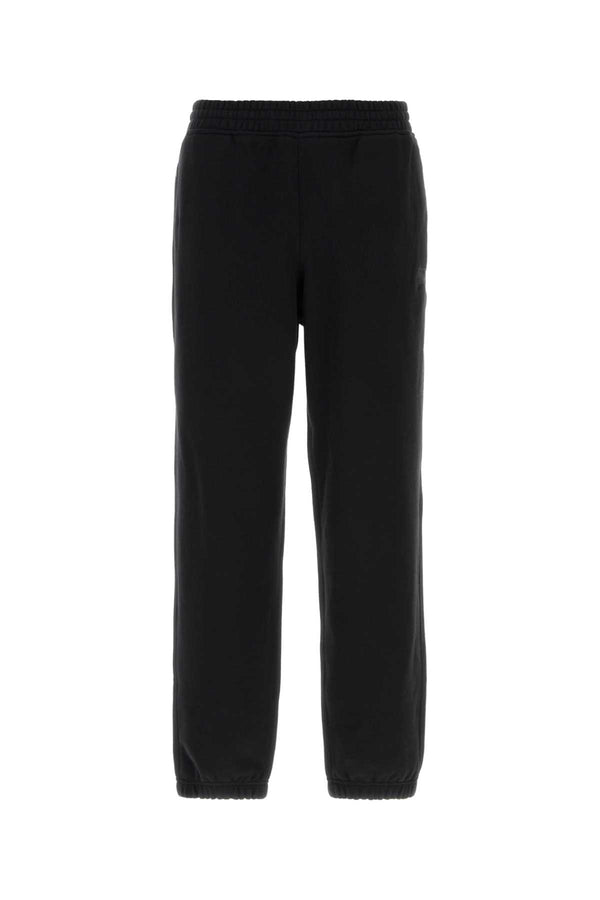 Burberry 100% cotton joggers in black