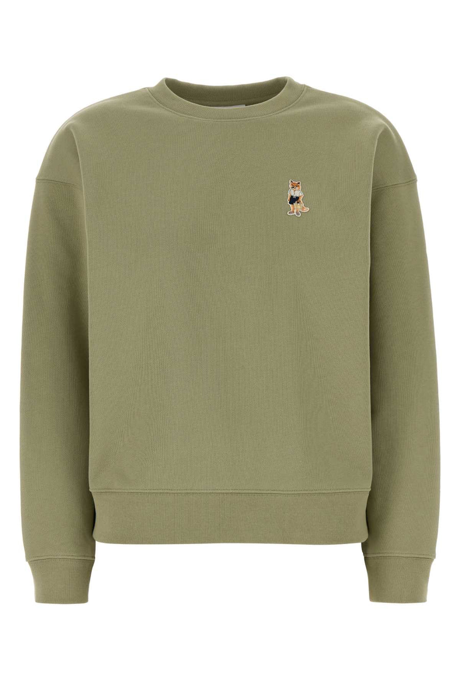 Maison Kitsune Comfort 100% Organic cotton; Rib: 98% Organic cotton sweatshirt in green