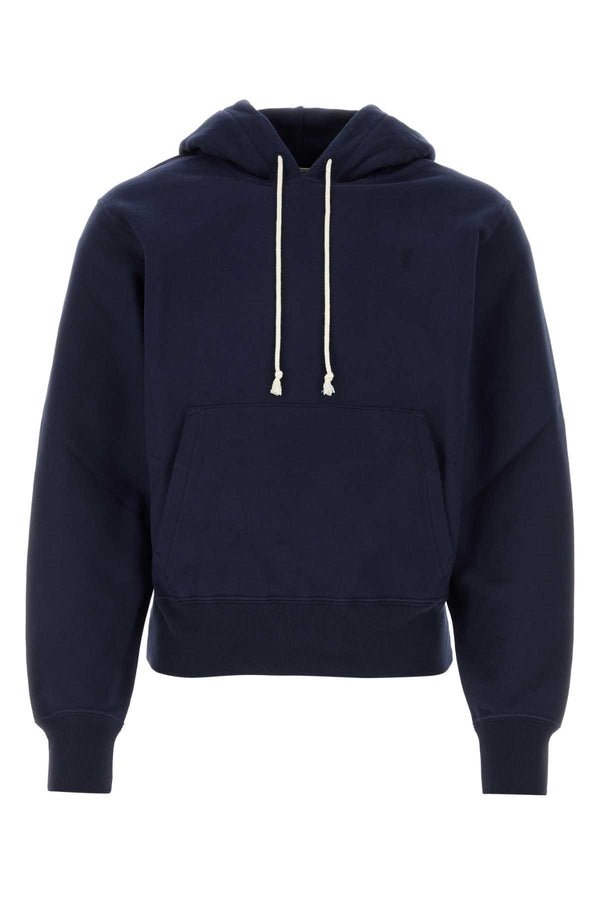 Saint Laurent 100% Cotton hoodie in navy