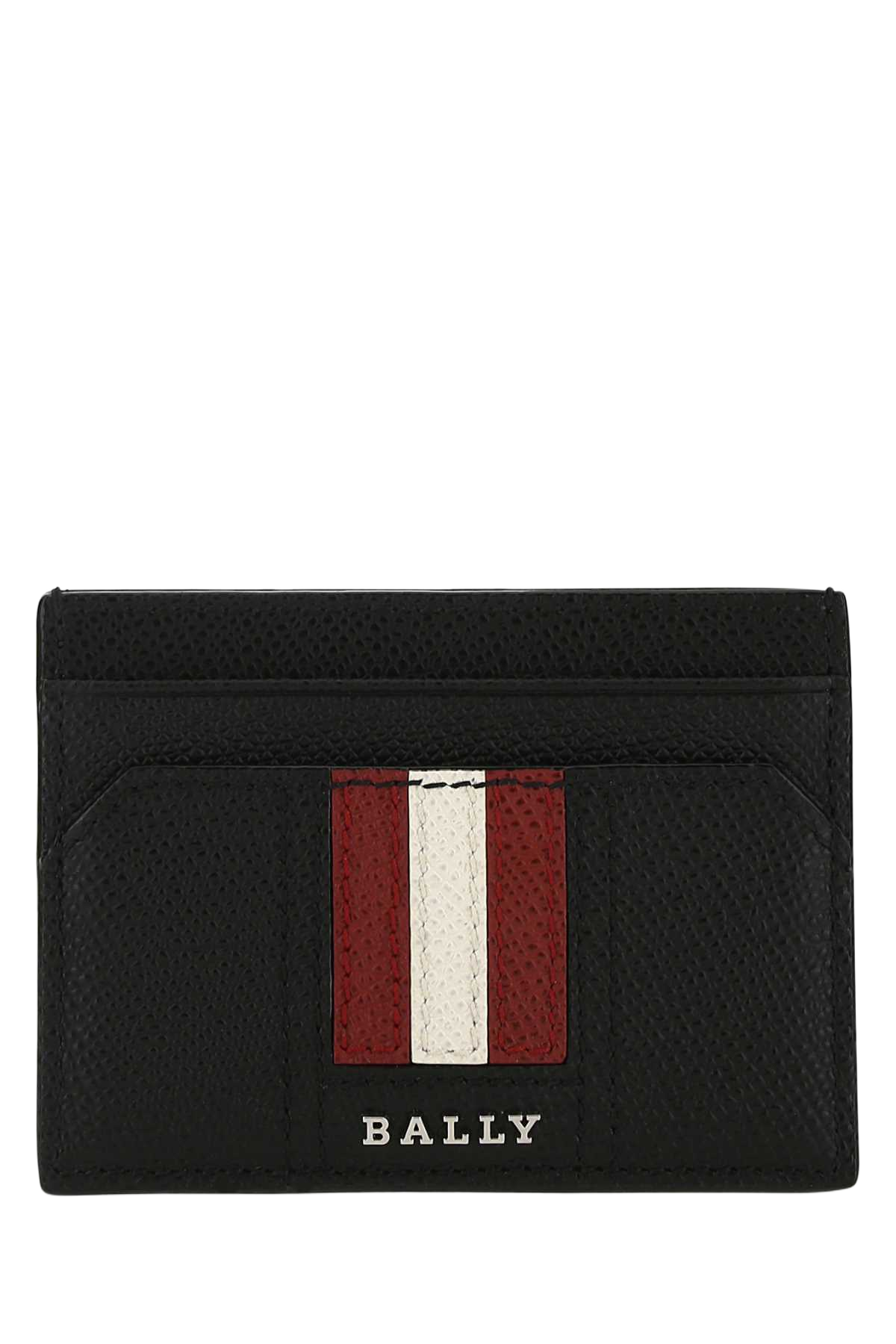Black Leather Thar Card Holder Portafogli