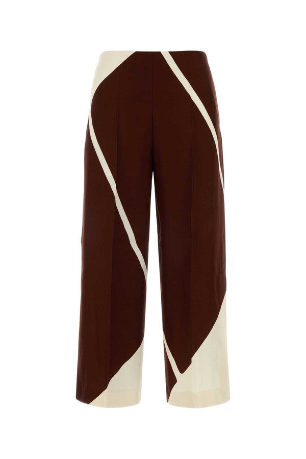 Alberta Ferretti 100% Viscose trousers in brown