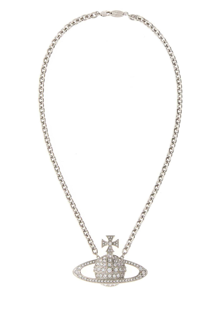 Silver Metal Necklace Platinumcrystalcrystal Collane