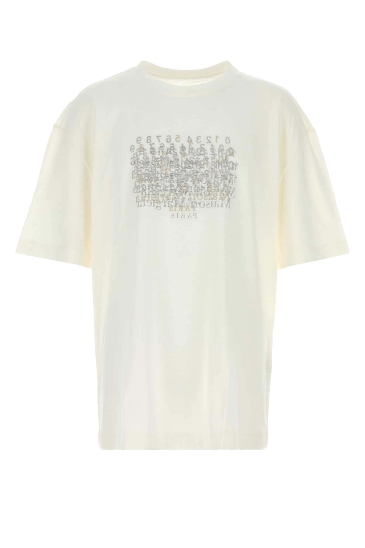White Cotton T-Shirt Offwhite Exterior