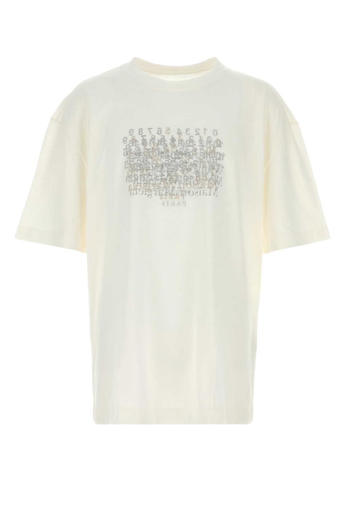 White Cotton T-Shirt Offwhite Exterior