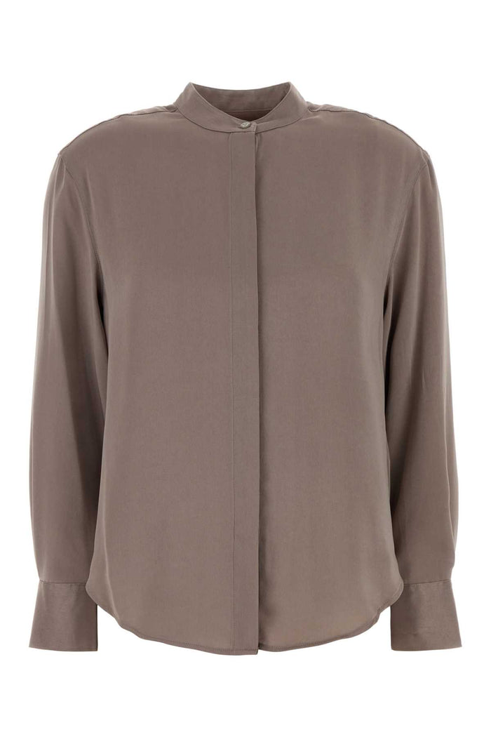 Antiqued Pink Satin Shirt Dustedfox Exterior: Polyester Camicie