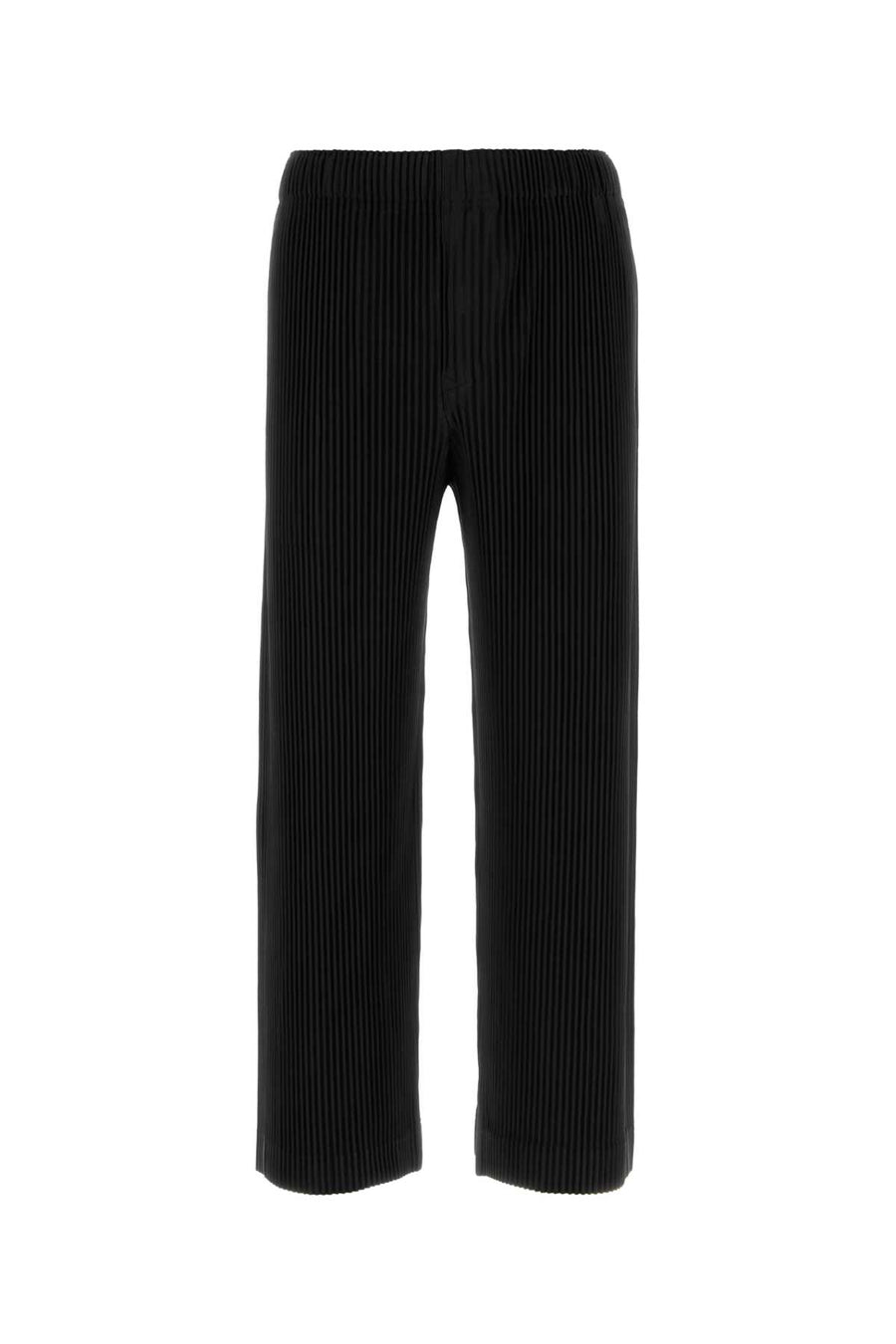 Homme Plisse' Issey Miyake 100% Polyester trousers in black