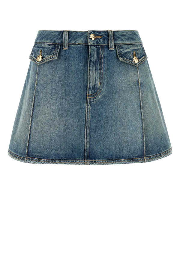 Alexander McQueen 100% Cotton skirt in blue