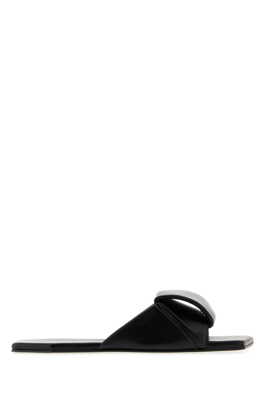 Loewe Slide Exterior: 100% Lamb Leather slide in black