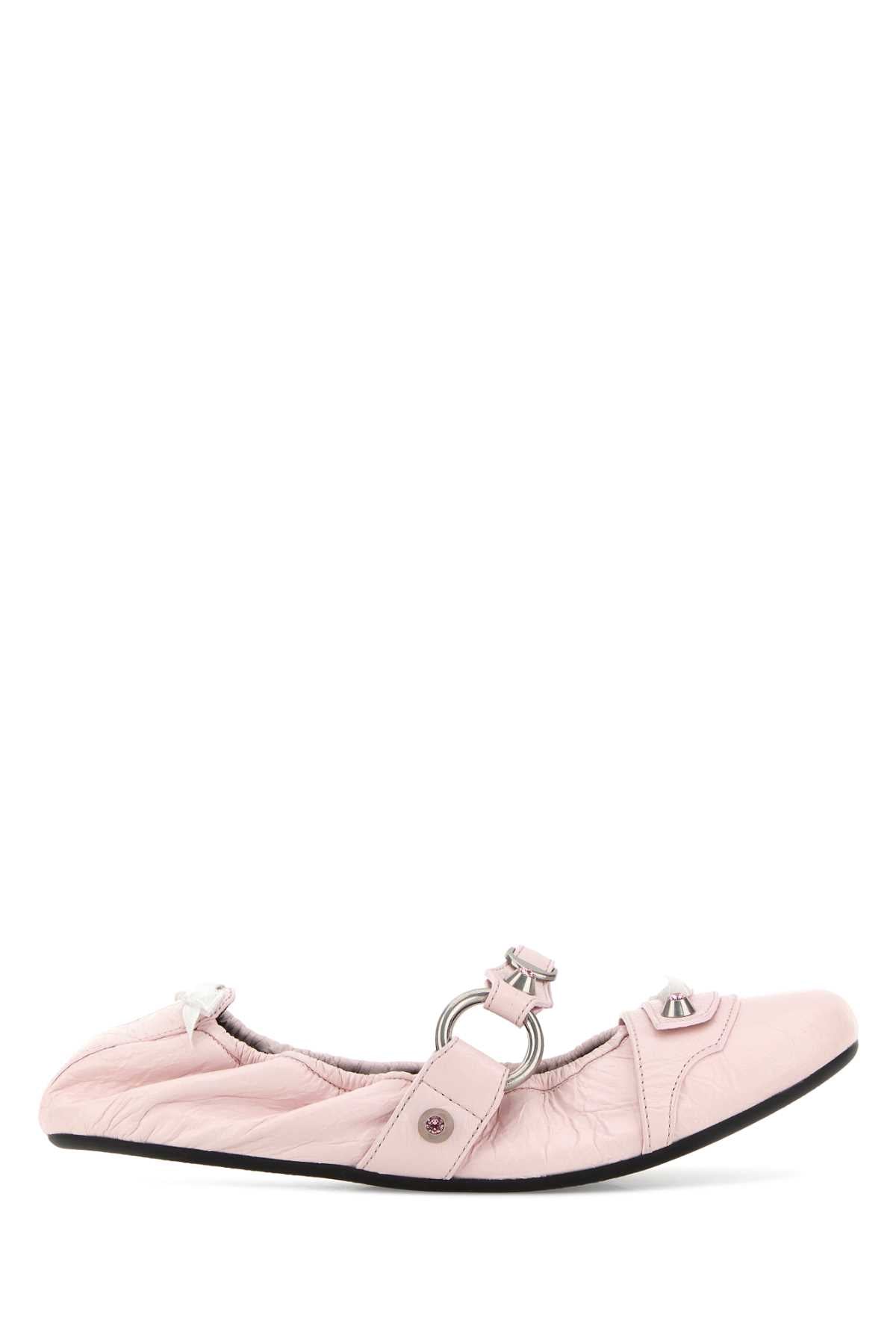 Petal Pink/white/slv T Domesticated Lamb Le Ballerine