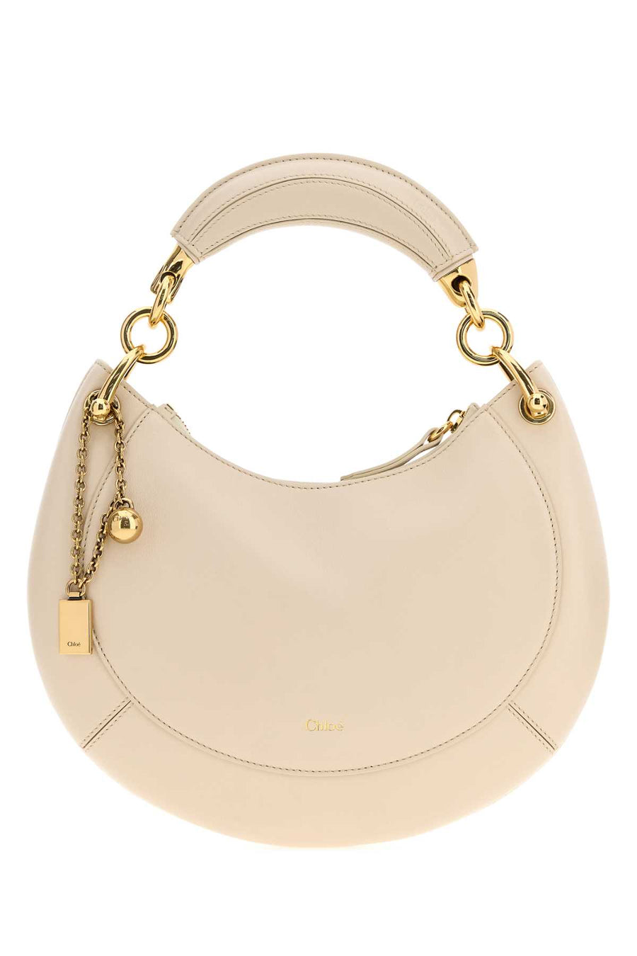 Chloé Exterior: 100% Leather shoulder bag in beige