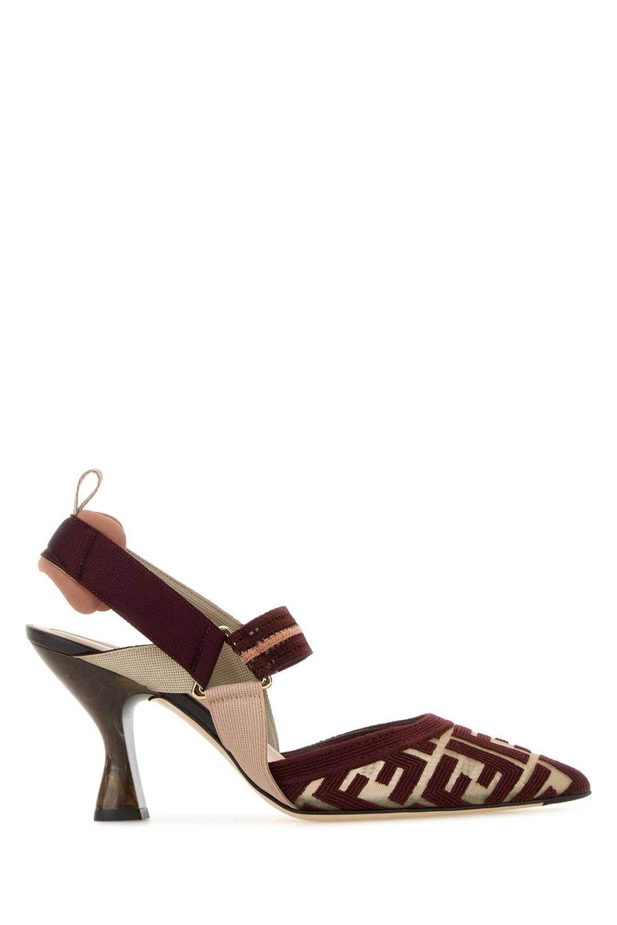 Fendi 100% Polyamide heel in burgundy