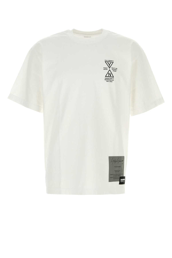 Yohji Yamamoto 100% Cotton t-shirt in white