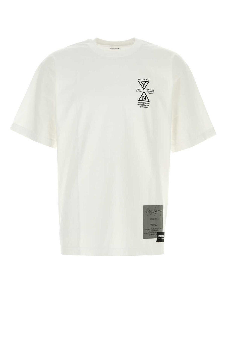 Yohji Yamamoto 100% Cotton t-shirt in white