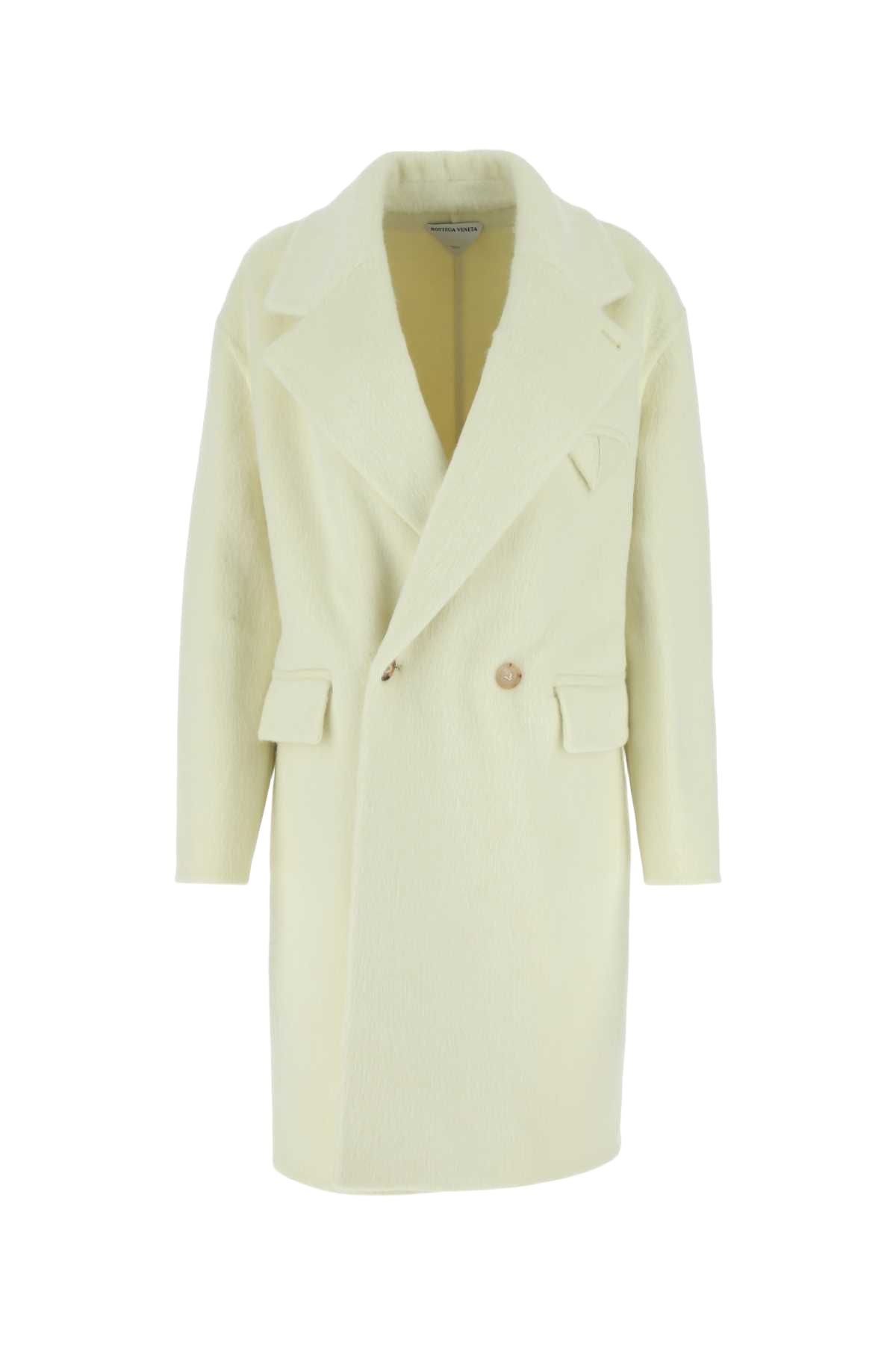 Ivory Wool Blend Coat 7112 Cappotti
